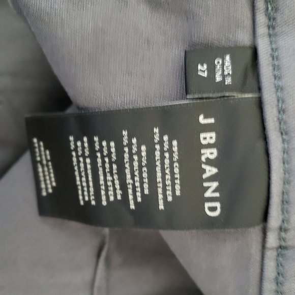 J Brand 27 Houlihan Dark Grey Pant Zipper Ankle Cargo Utility Denim Cotton Blend - Picture 2 of 7